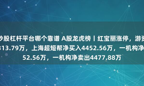 炒股杠杆平台哪个靠谱 A股龙虎榜丨红宝丽涨停，游资消闲派净买入5313.79万，上海超短帮净买入4452.56万，一机构净卖出4477.88万